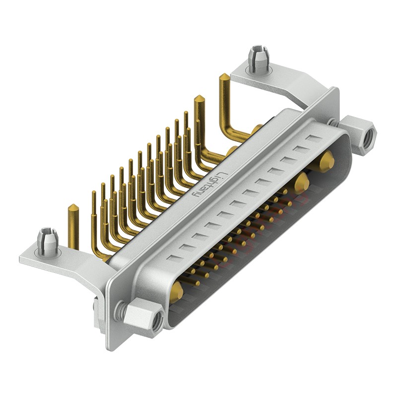 25W3公PCB弯插板/铆支架11.6/大电流10A