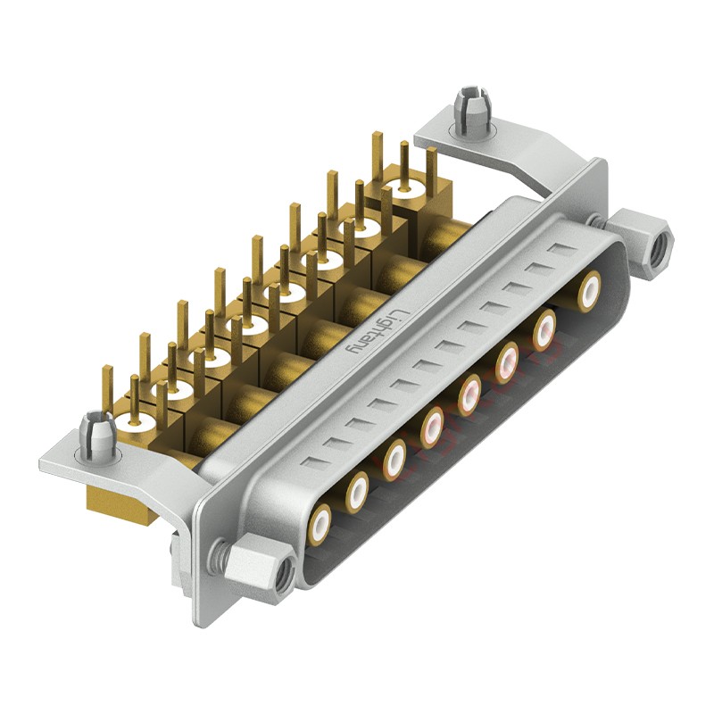 8W8公PCB弯插板/铆支架10.8/射频同轴75欧姆