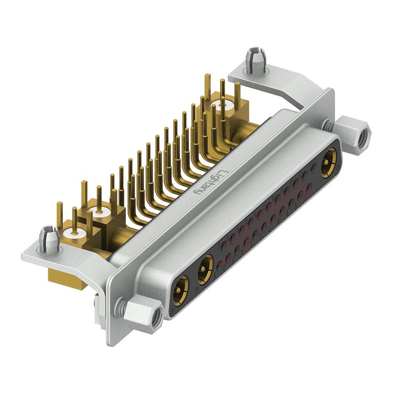 25W3母PCB弯插板/铆支架11.6/射频同轴75欧姆