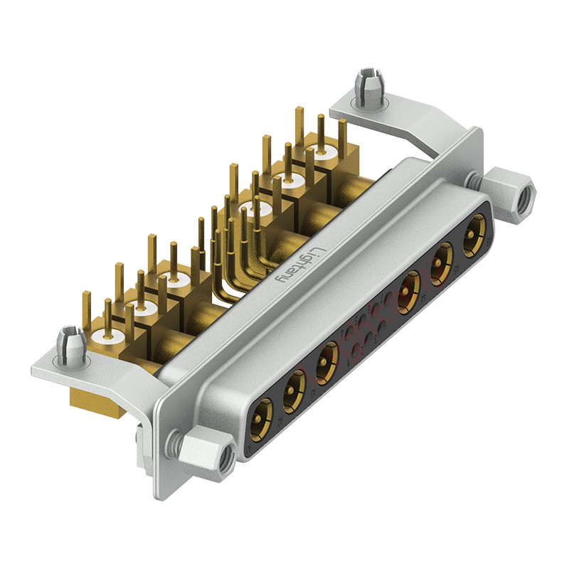 13W6A母PCB弯插板/铆支架11.6/射频同轴50欧姆