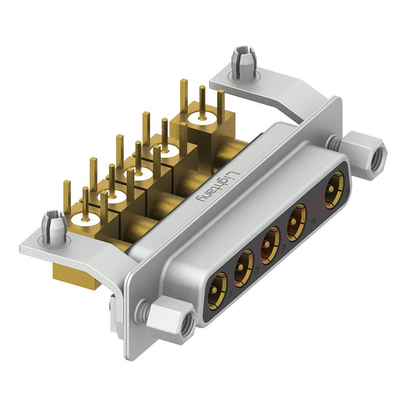 5W5母PCB弯插板/铆支架11.6/射频同轴50欧姆