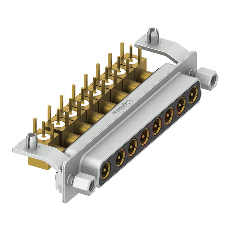 8W8母PCB弯插板/铆支架10.8/射频同轴50欧姆