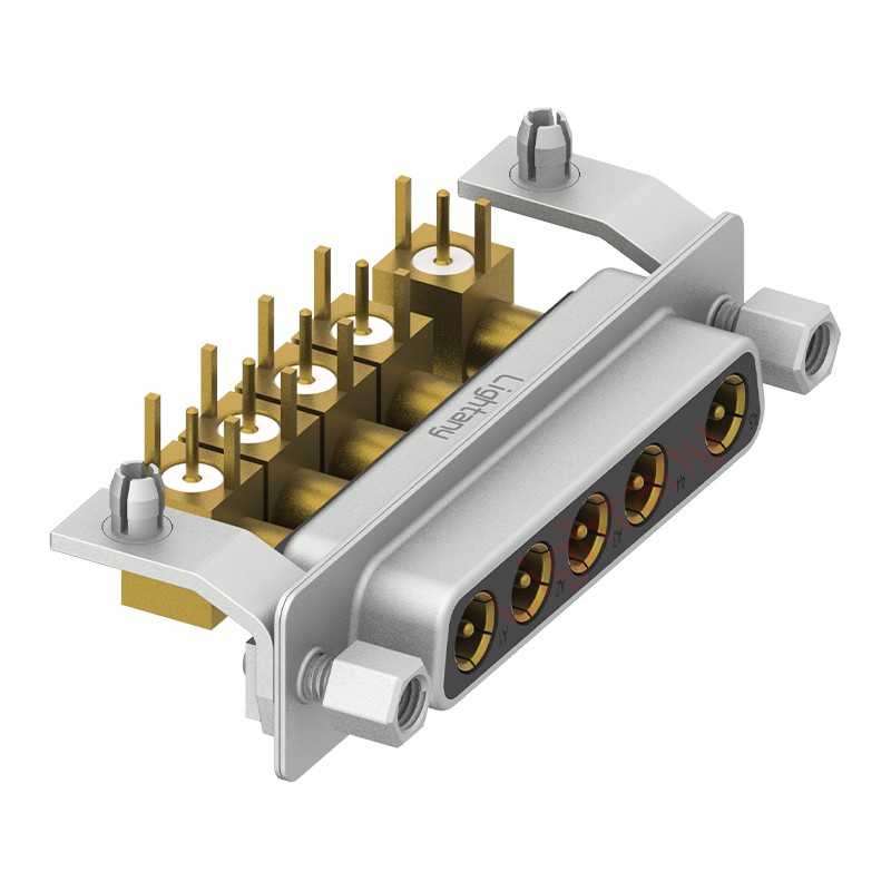 5W5母PCB弯插板/铆支架10.8/射频同轴50欧姆