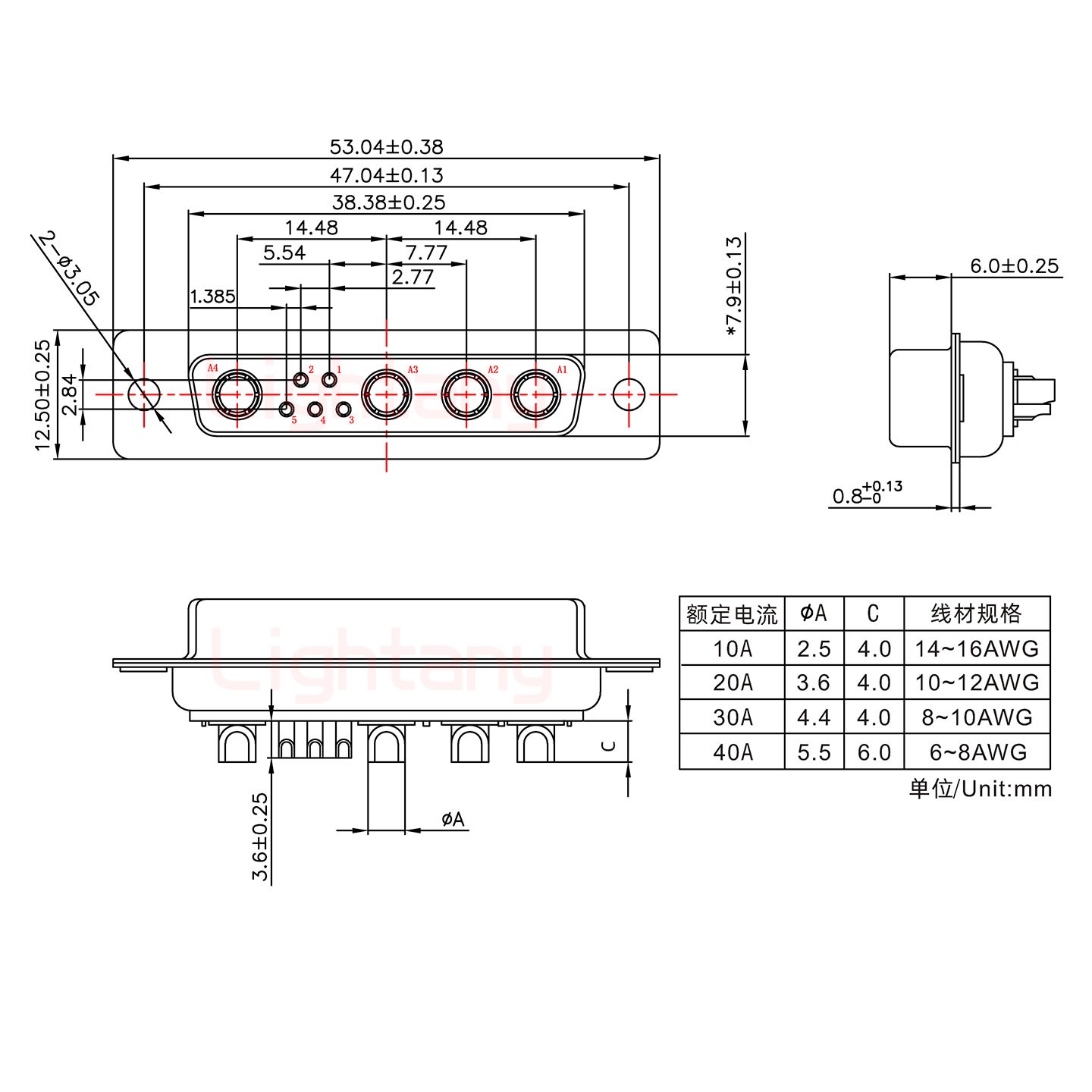 9W4母短体焊线20A+25P金属外壳592斜出线4~12mm