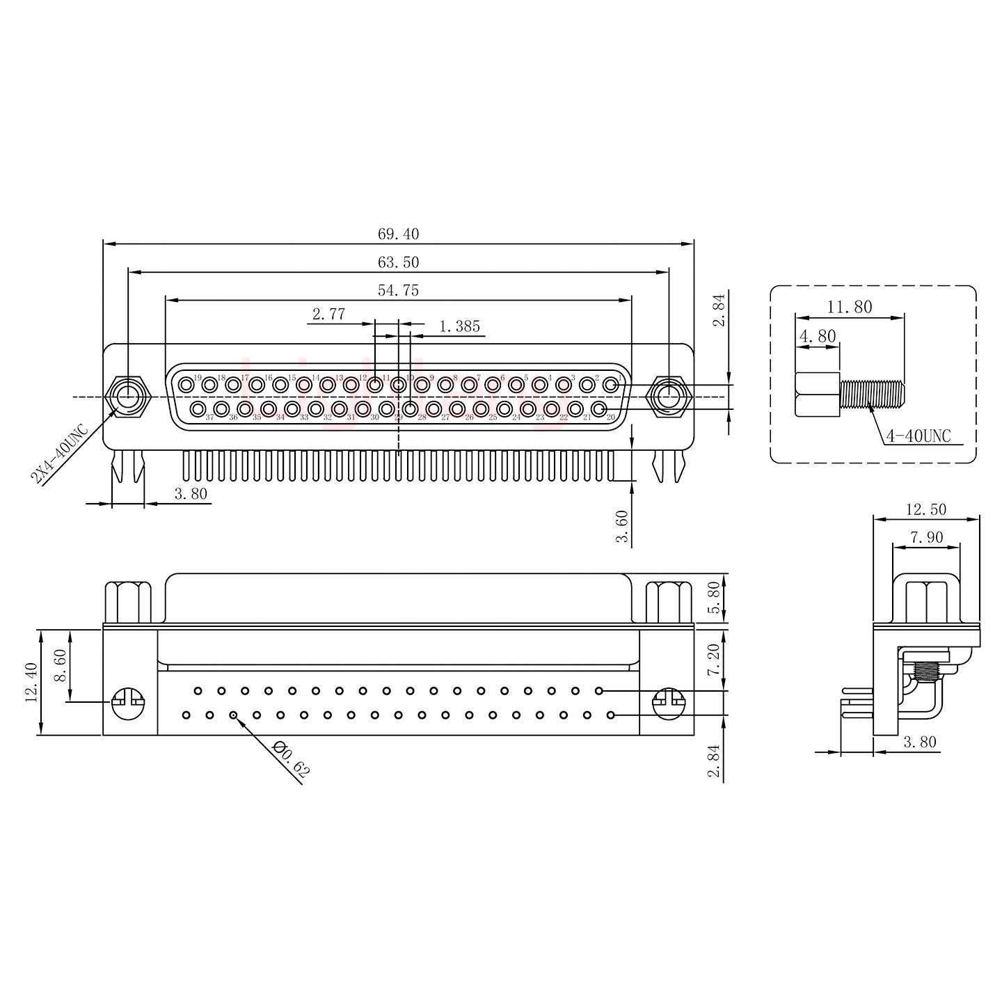 DR37 母 弯插板7.2 塑料支架8.6 锁螺丝 车针