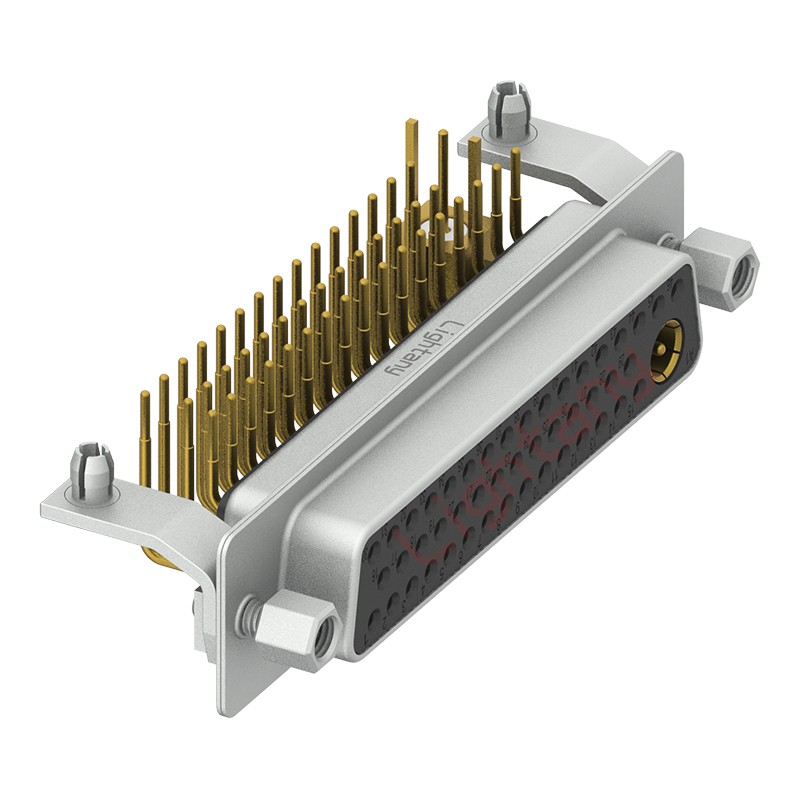 47W1母PCB弯插板/铆支架12.2/射频同轴75欧姆