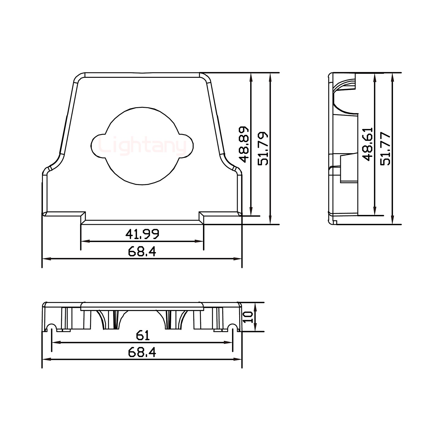 24W7公短体焊线40A+50P金属外壳2252三个出线孔12mm