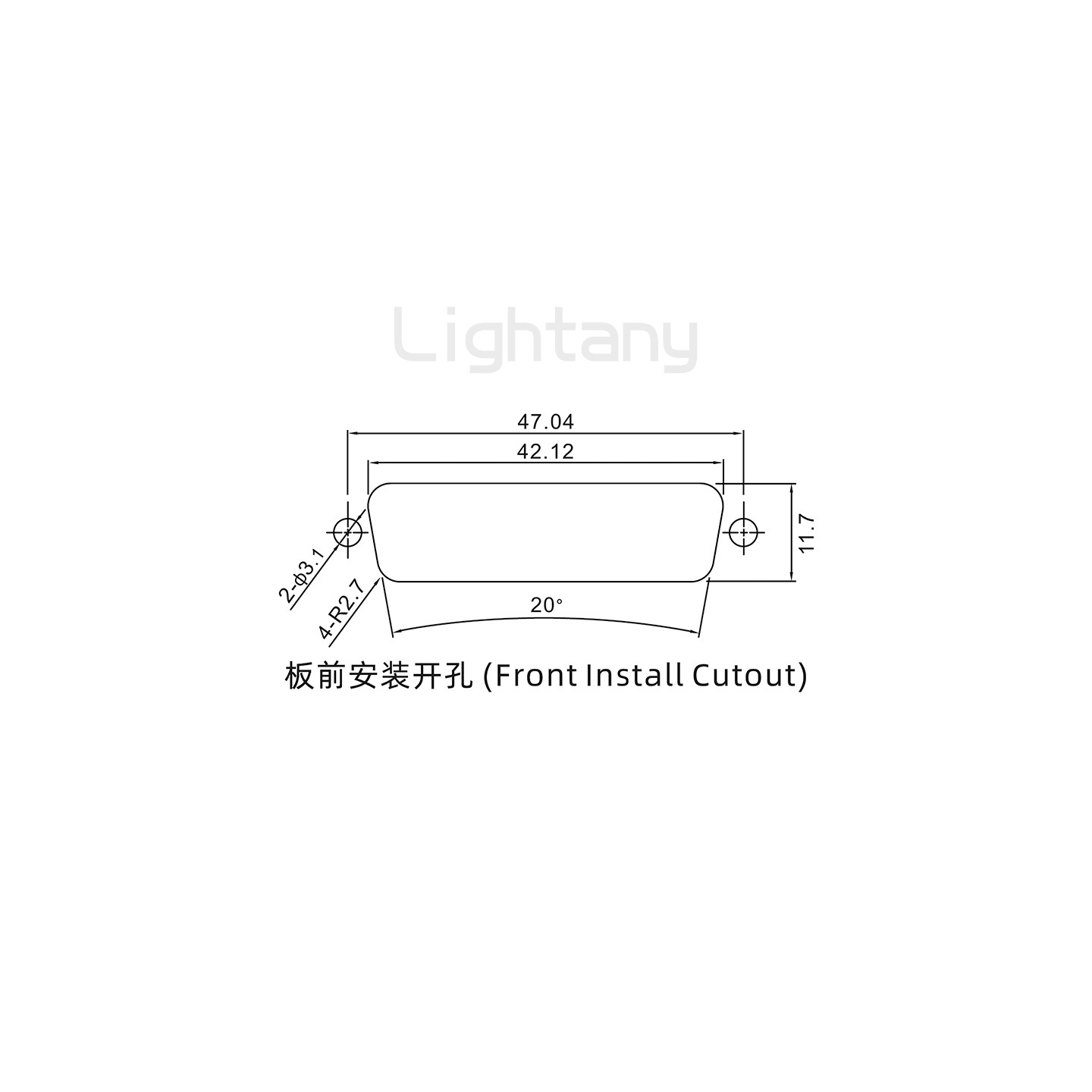 4W4公焊线式/锁螺丝螺母+防水垫片/射频同轴50欧姆