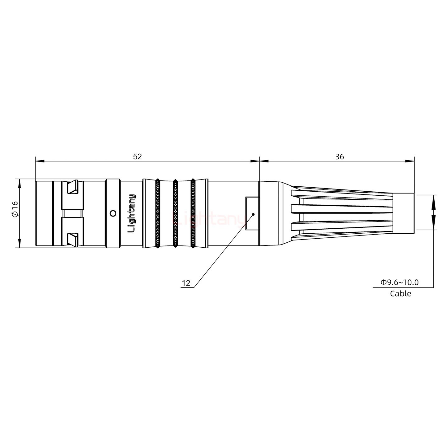 FGG.2K.008.CLAK10Z推拉自锁带护套直式插头