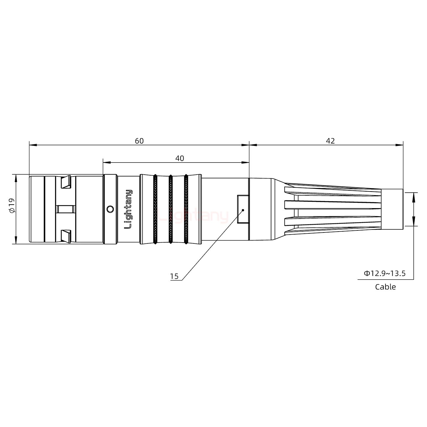 FGG.3K.024.CLAK13Z推拉自锁带护套直式插头