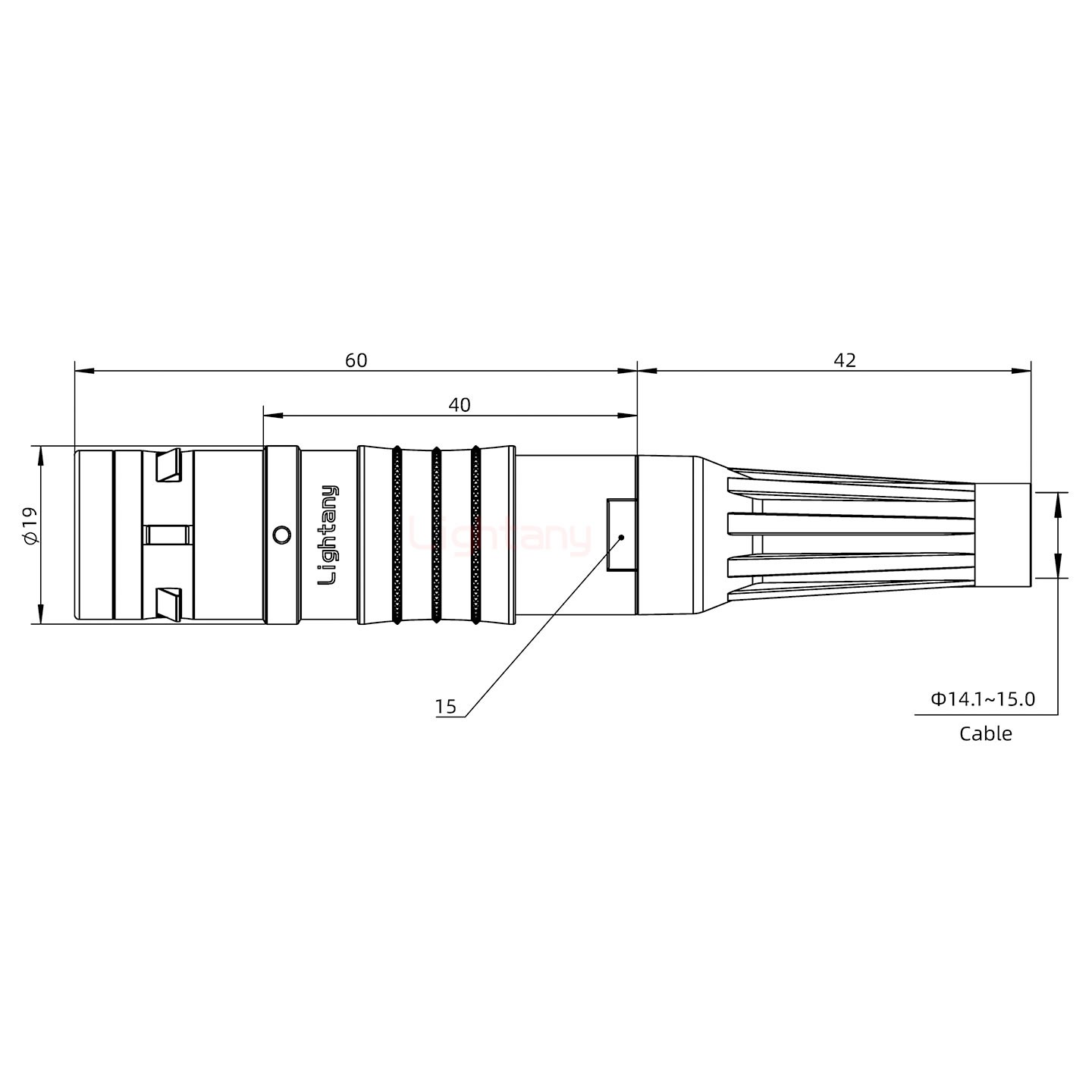 FGG.3K.030.CLAK15Z推拉自锁带护套直式插头