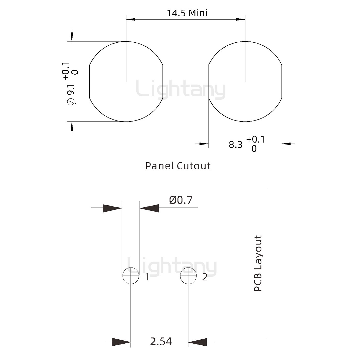 ECG.0B.002.CLV推拉自锁双螺母插座 弯插板