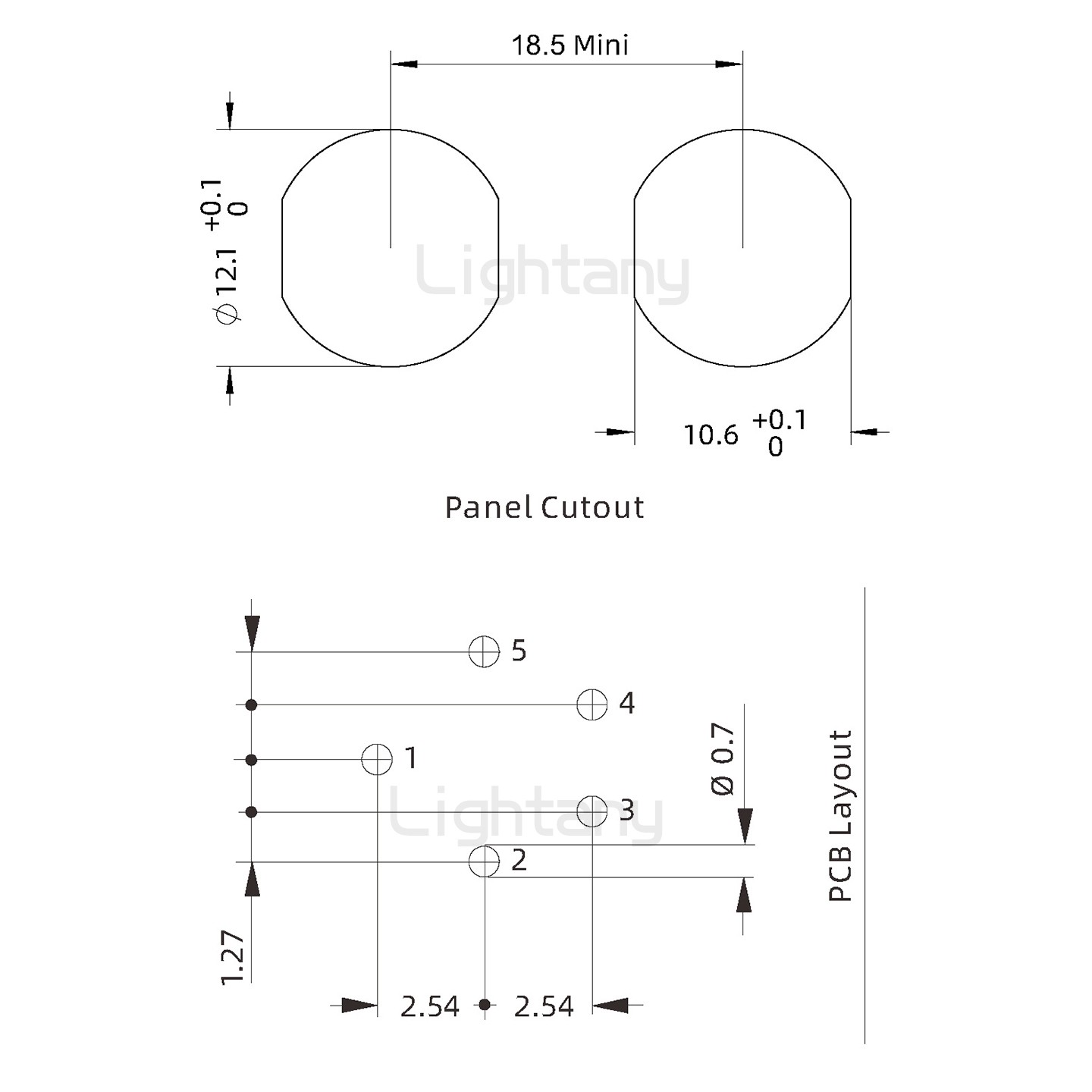 EEG.1B.005.CLV推拉自锁前螺母插座 弯插板