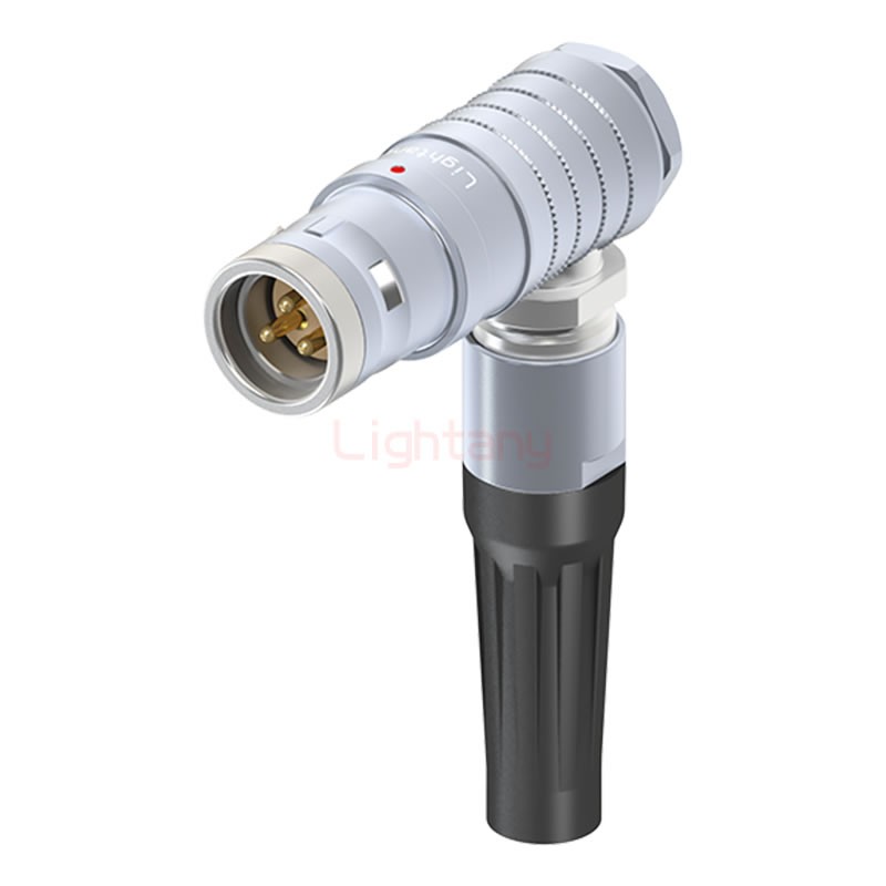 FHG.3K.003.CLAC11Z推拉自锁带护套弯式插头