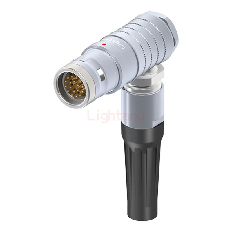 FHG.3K.018.CLAC11Z推拉自锁带护套弯式插头