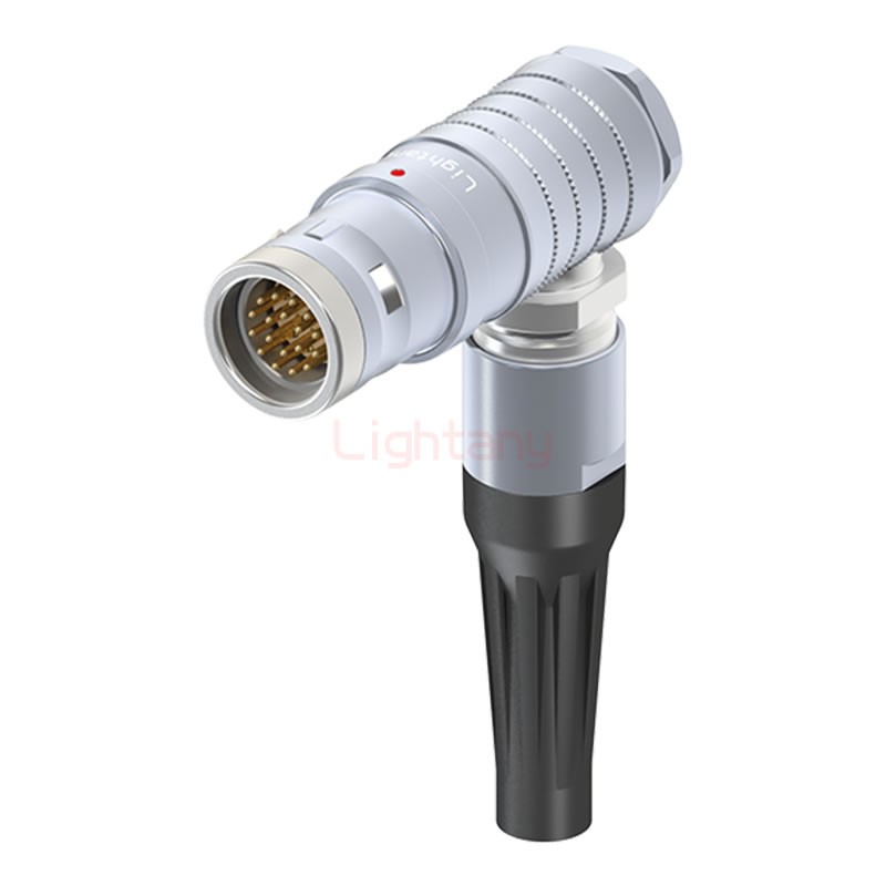 FHG.3K.018.CLAC85Z推拉自锁带护套弯式插头