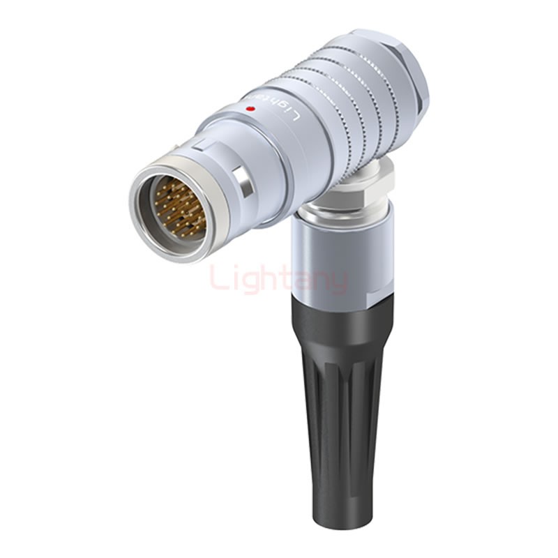 FHG.3K.024.CLAC85Z推拉自锁带护套弯式插头