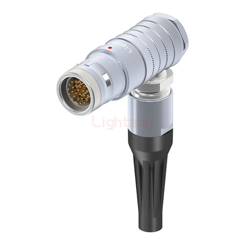 FHG.3K.026.CLAC75Z推拉自锁带护套弯式插头